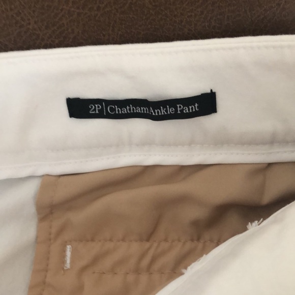 Talbots Womens White Pants The Chatham Ankle Pant Size 2P - Picture 5 of 10